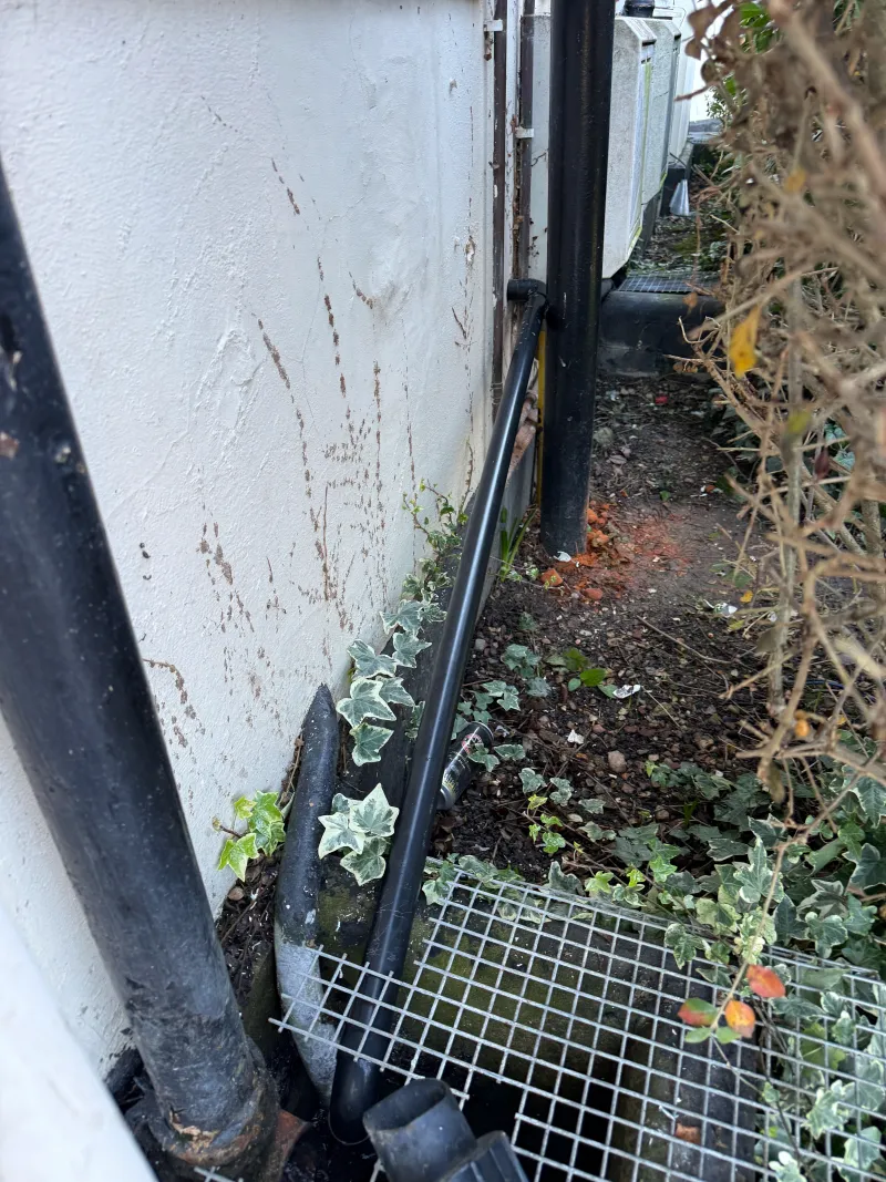 External waste pipe and drainage connection installed in Chiswick W4 — Pristine Gas Ltd