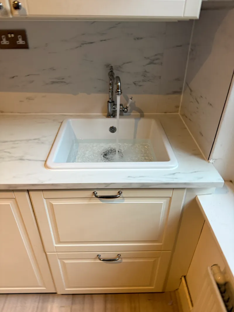 Finished sink installation and hot water repair completed in Maida Vale W9 — Pristine Gas Ltd