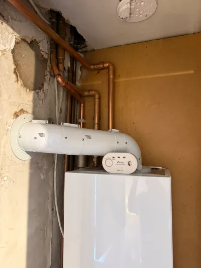 Precision copper manifold and pipework installed for a heating system in St John's Wood NW8 — Pristine Gas Ltd