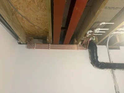 Precision copper pipework fitted for a St Albans heating system — Pristine Gas Ltd