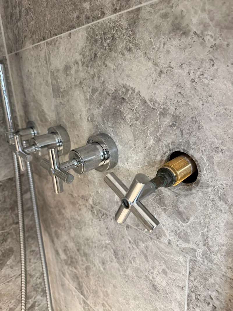 Thermostatic shower valve repaired in Brent Cross NW4 — Pristine Gas Ltd